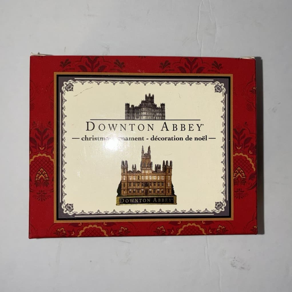 Kurt Adler Downton Abbey Christmas Ornament DA2132 Damask Red Gold Ivory 2013