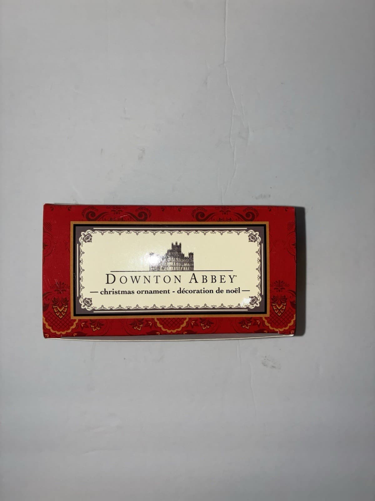 Kurt Adler Downton Abbey Christmas Ornament DA2132 Damask Red Gold Ivory 2013 - Thumbnail 2