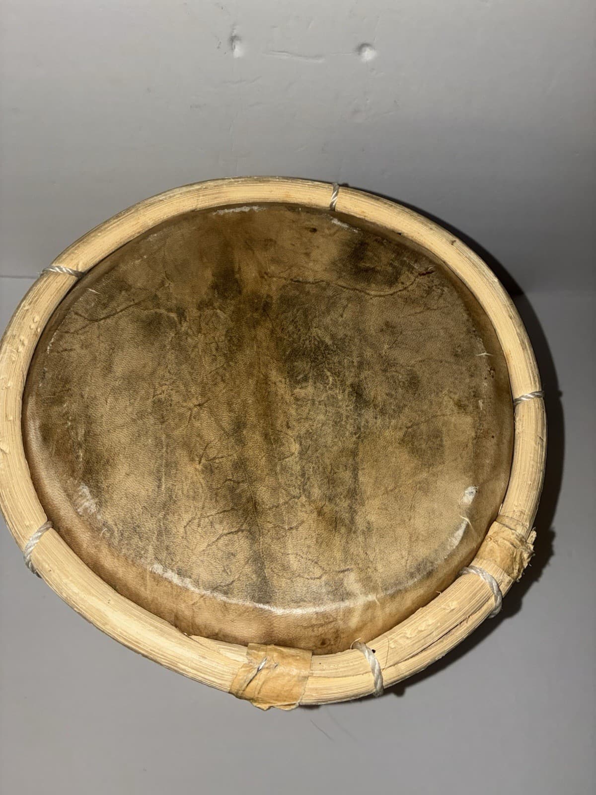 Rope-Tension Drum - Wood, Leather & Rope Analog Hand Drum - Thumbnail 4