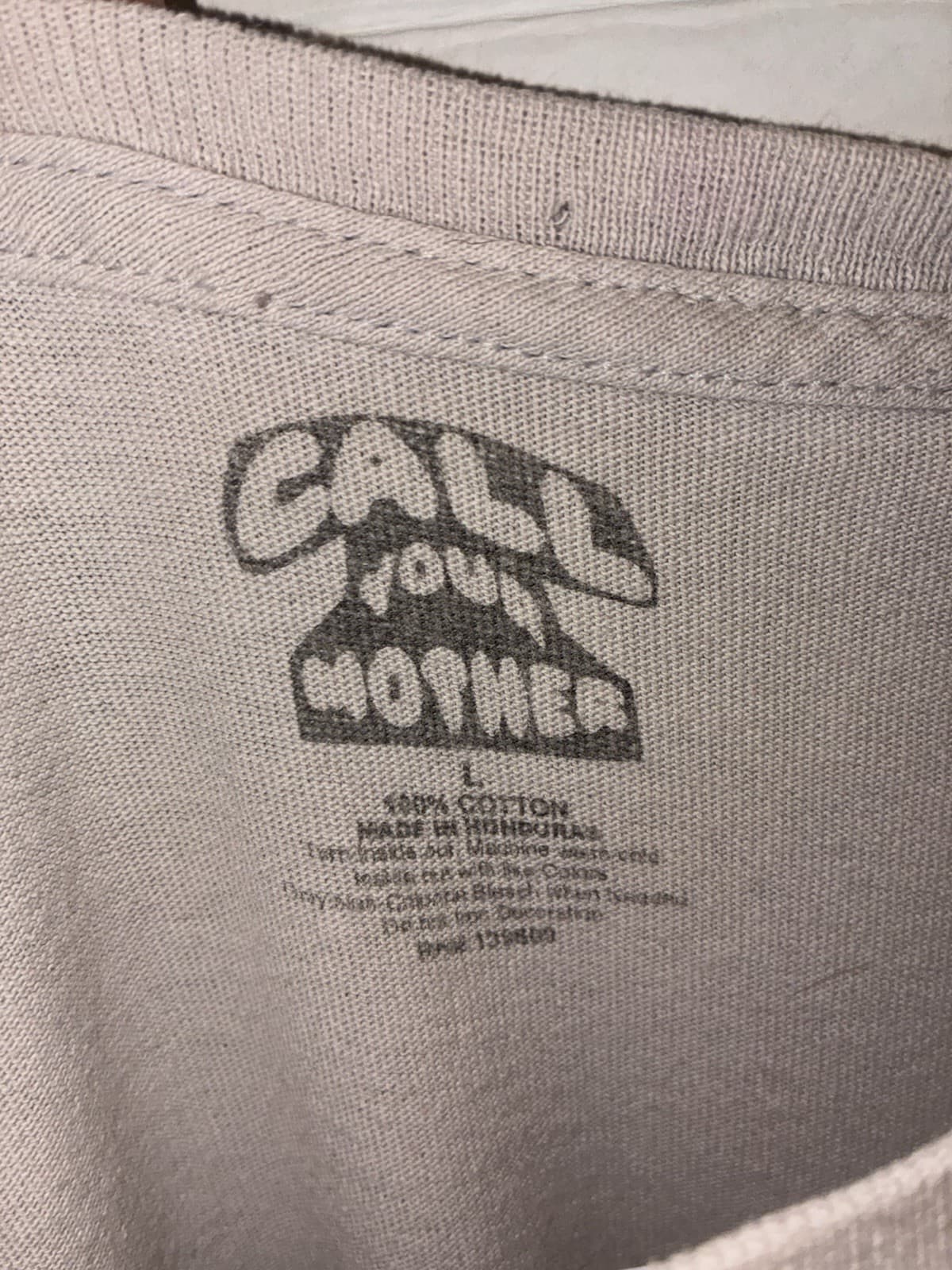 Call Your Mother Gray Nature Graphic Print Cotton Crew Neck Tee Shirt L - Thumbnail 2