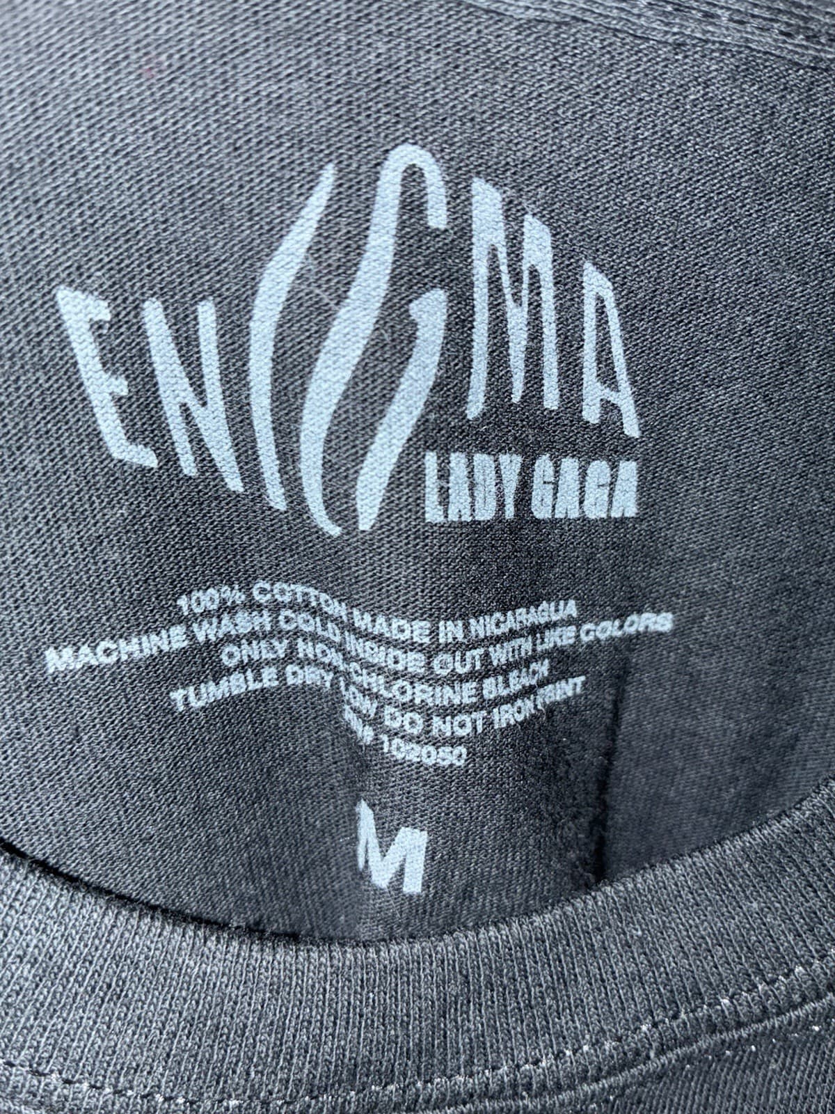 Lady Gaga Enigma Las Vegas Graphic T-Shirt Black Size M 100% Cotton - Thumbnail 2