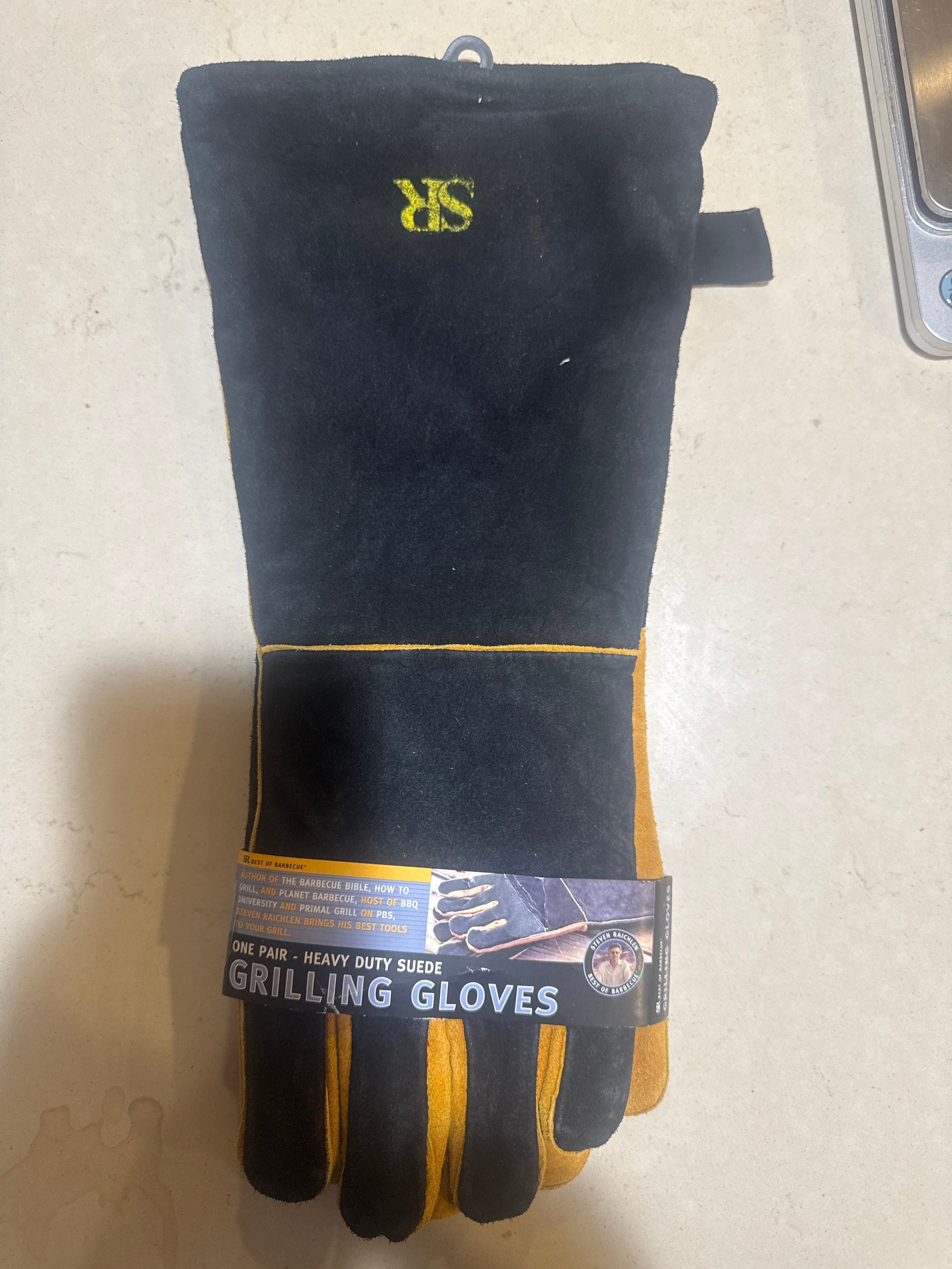 Steven Raichlen Heavy Duty Suede Grilling Gloves