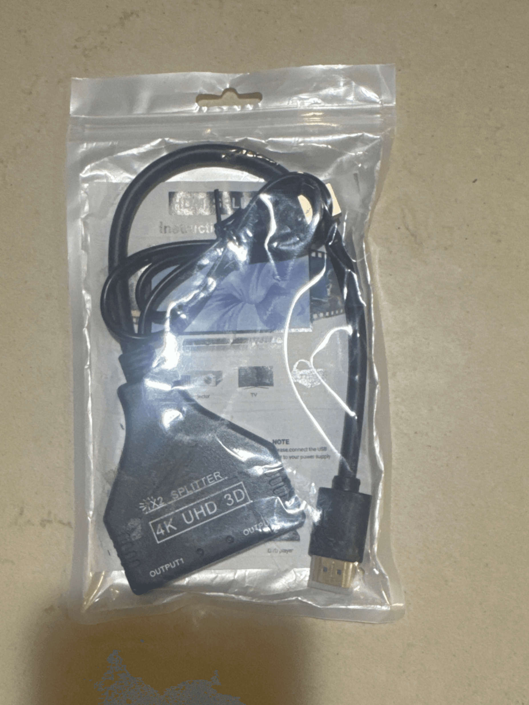4K UHD 3D HDMI Splitter 1x2