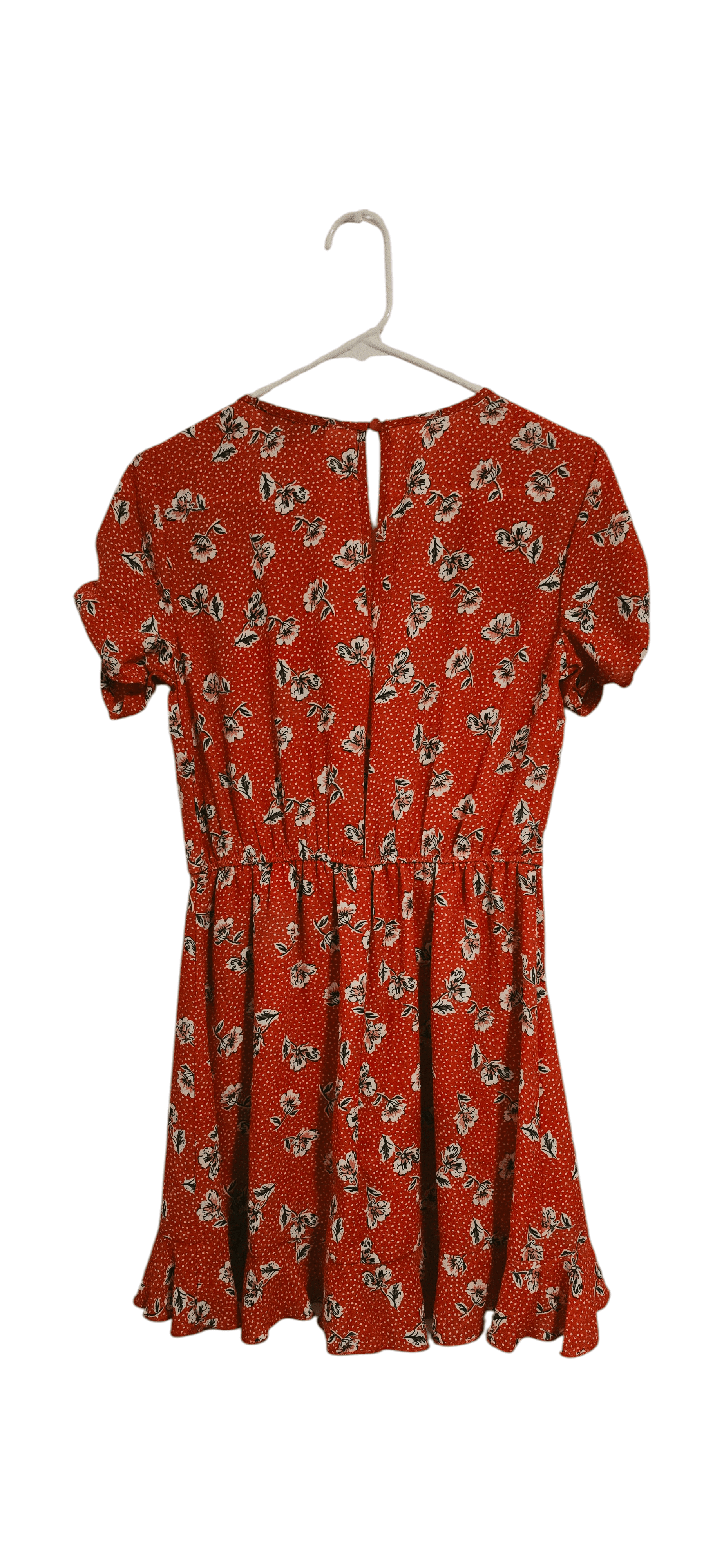 Trixxi Red Floral Polka Dot Skort Dress Small - Thumbnail 2