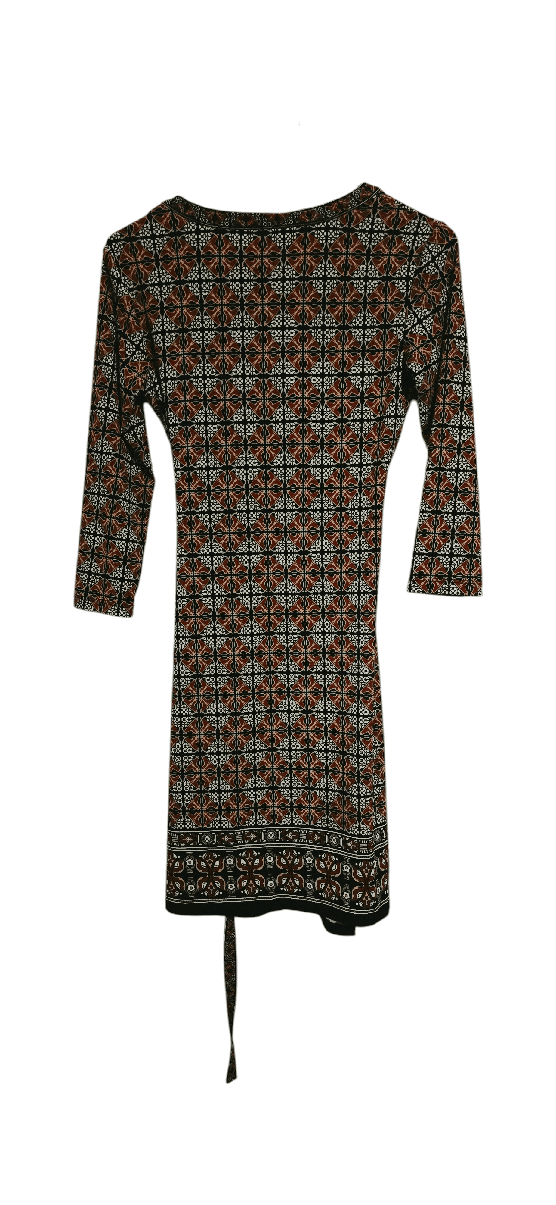 Max Studio XS Abstract Wrap Dress V-Neck - Thumbnail 2