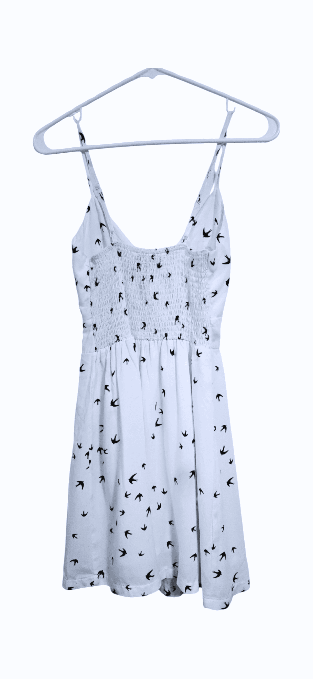 Purple Snow White Bird Print Dress Size S - Thumbnail 2
