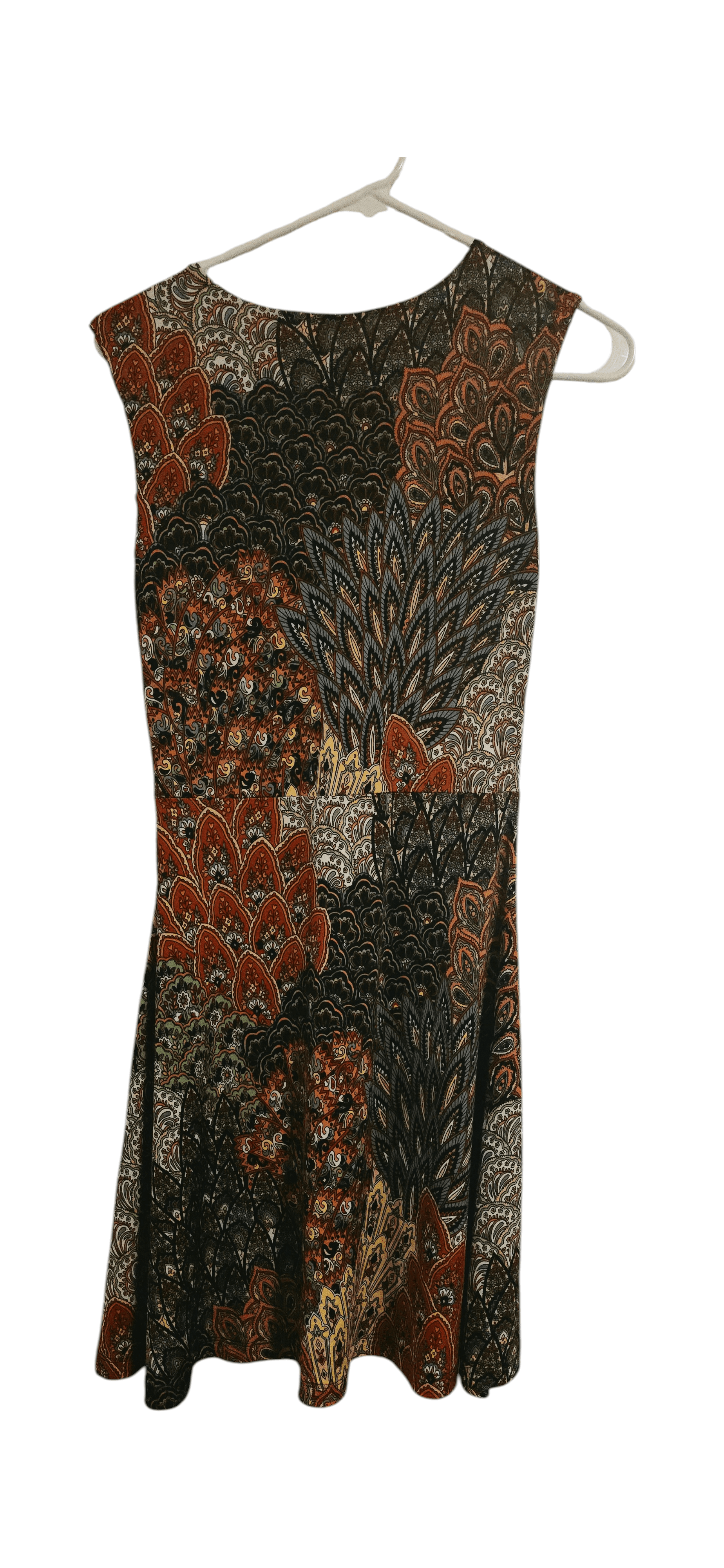 Touch Express Paisley Print Sleeveless Mini Dress M - Thumbnail 2