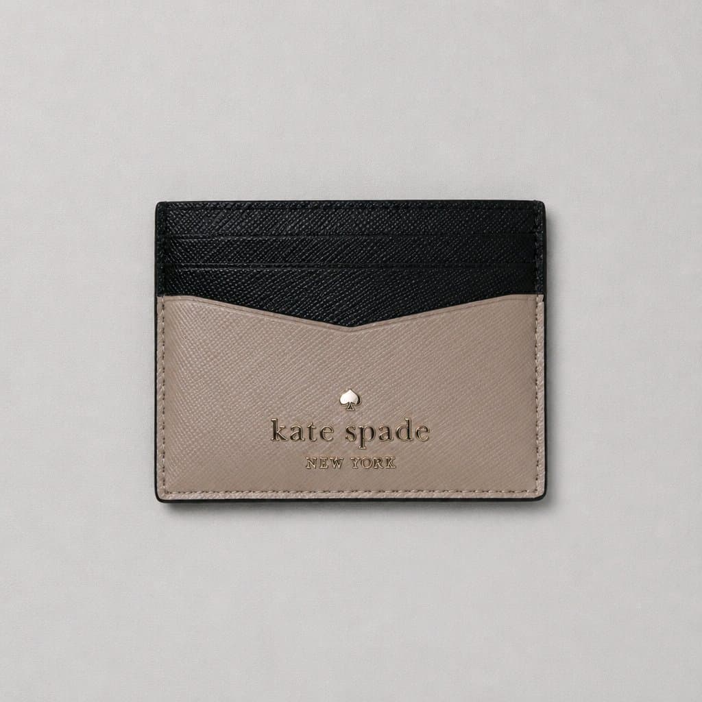 Kate Spade New York Card Holder Black/Taupe