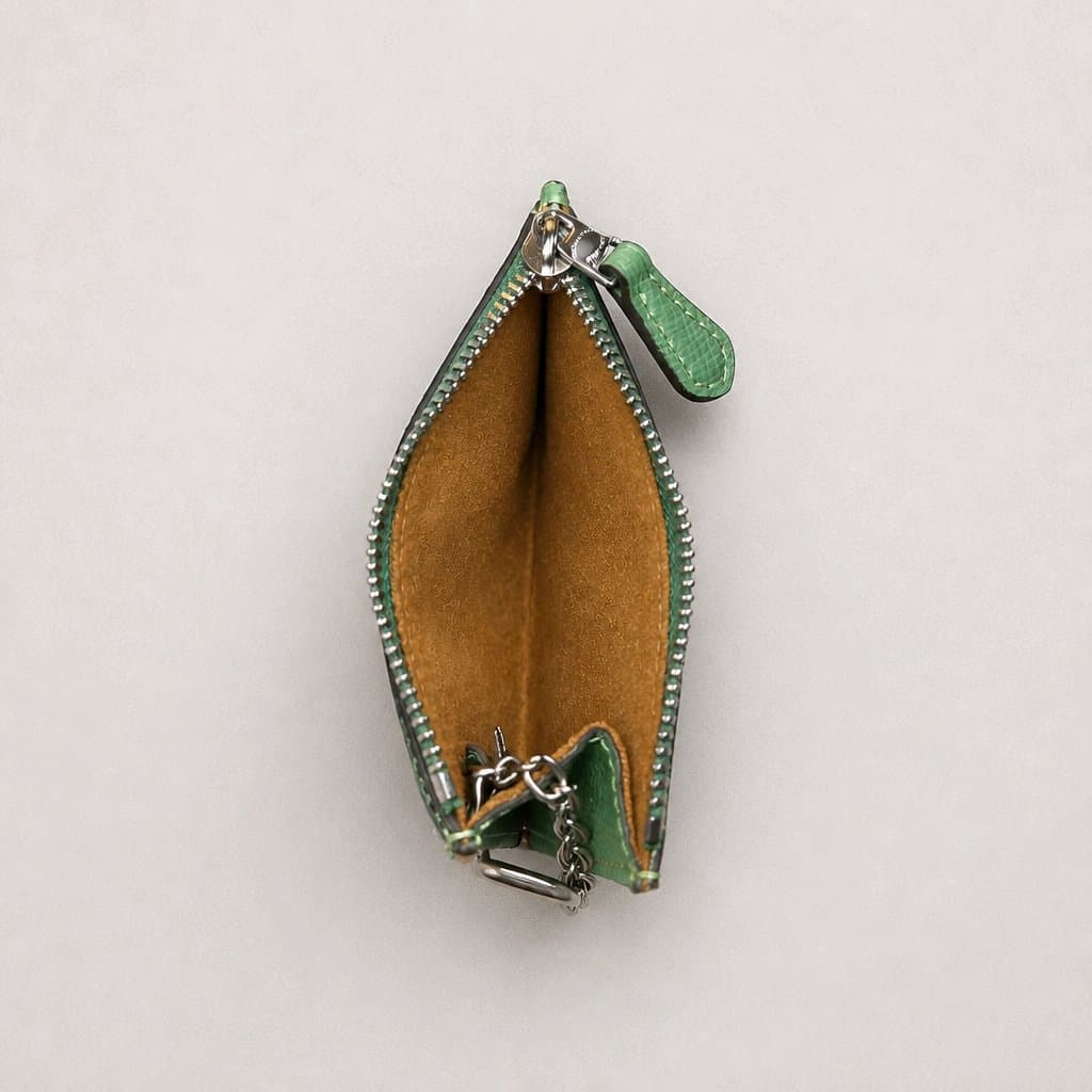 Coach Green Leather Card Case Wallet - Thumbnail 3