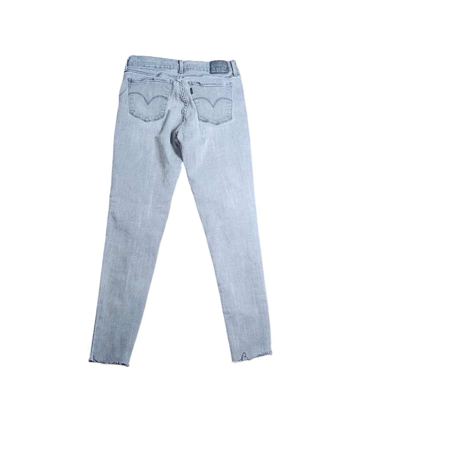 Levi's 710 Super Skinny Jeans Women's Size 28 Medium Wash Black Denim - Thumbnail 7