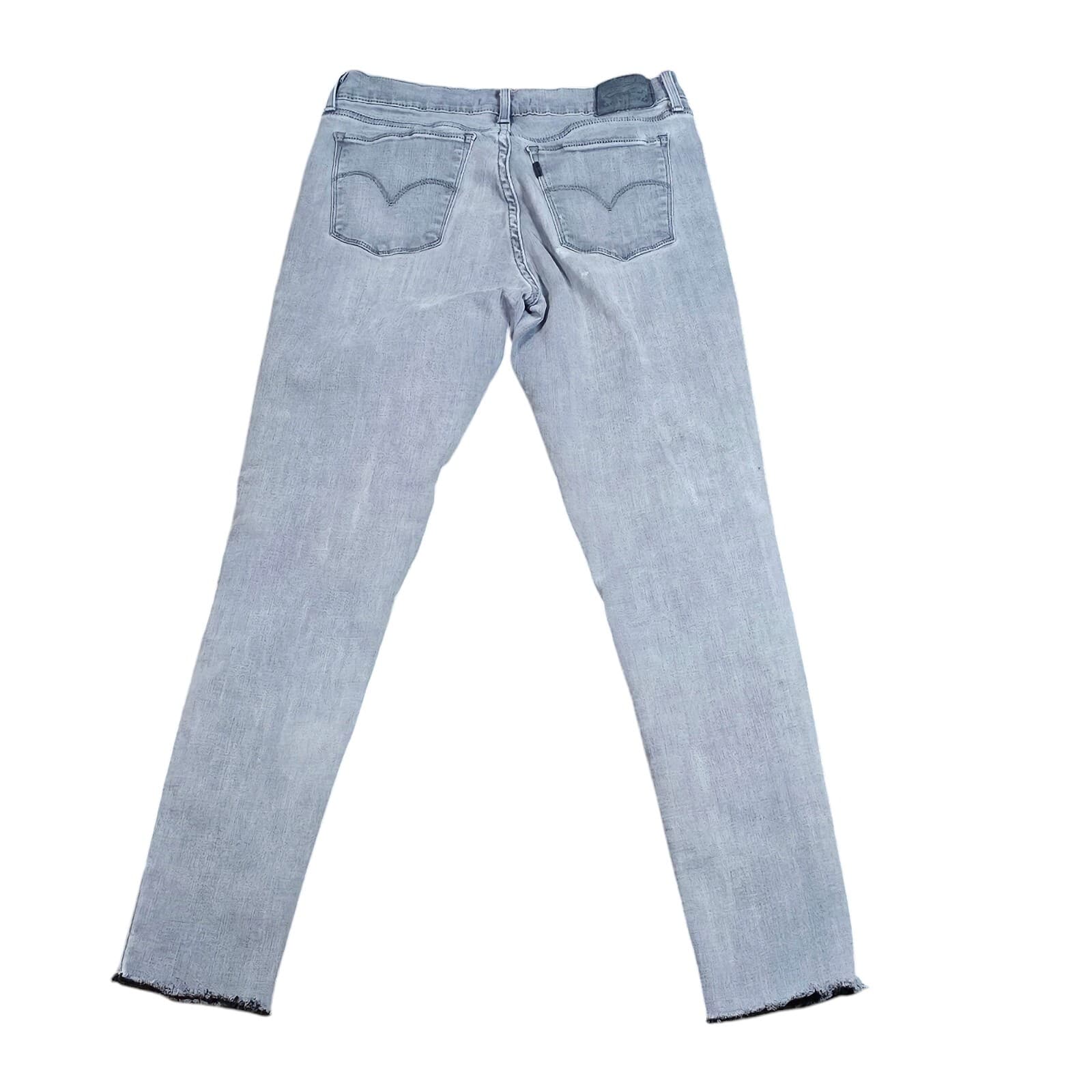Levi's 710 Super Skinny Jeans Women's Size 28 Medium Wash Black Denim - Thumbnail 6
