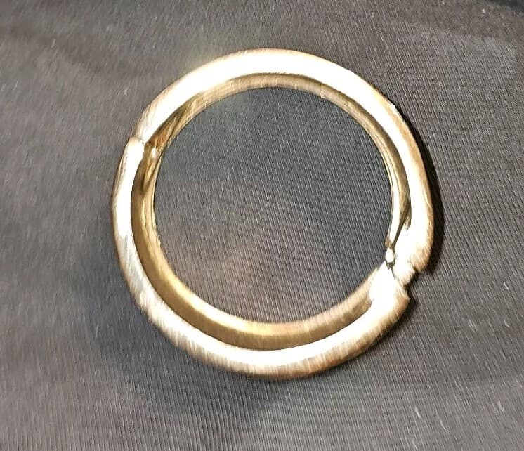 Vintage colorful enamel bracelet wide band hinged gold Egyptian/Tibetin - Thumbnail 8