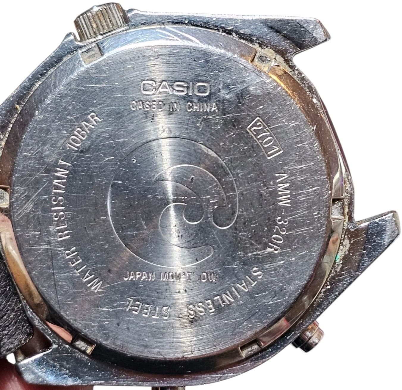 VINTAGE CASIO AMW-320R Arni Rotating Bezel Analog/digital Display New Batt - Thumbnail 4