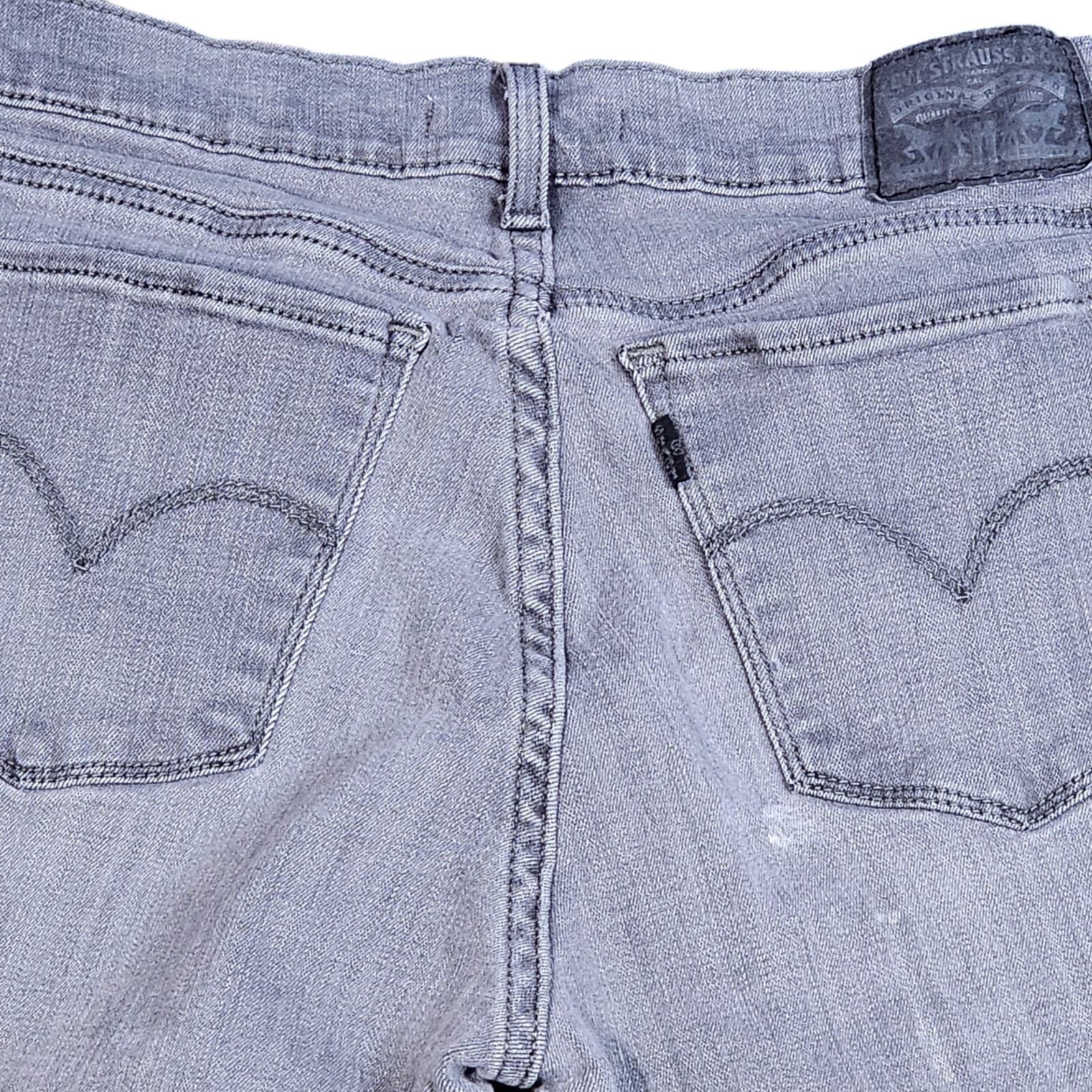 Levi's 710 Super Skinny Jeans Women's Size 28 Medium Wash Black Denim - Thumbnail 4