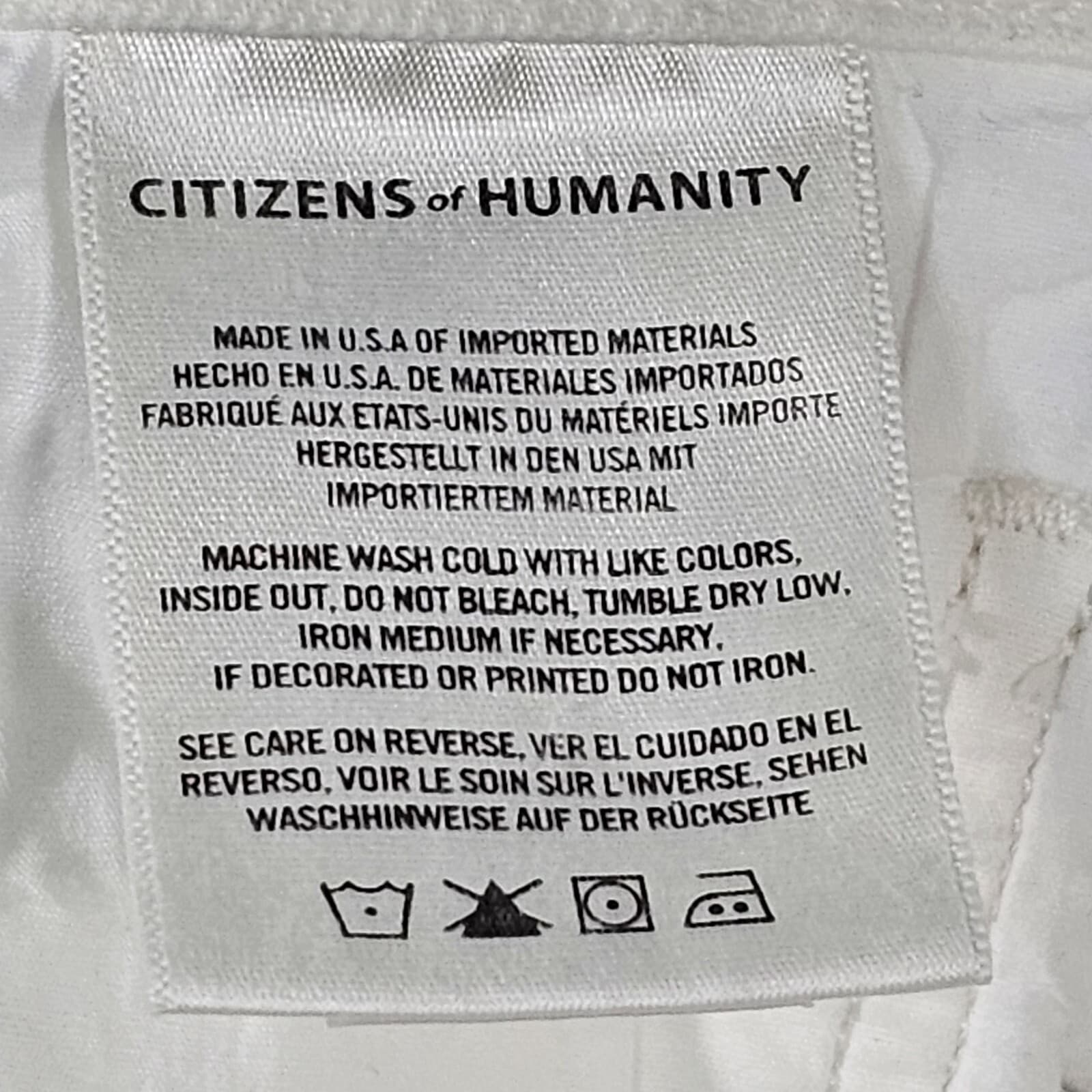 Citizens Of Humanity Premium Vintage Olivia Crop High Rise White Size 29 - Thumbnail 9