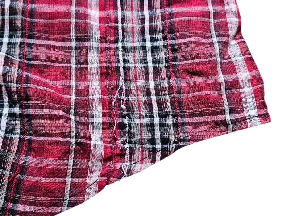 Pendleton Frontier Shirt Red Plaid Long Sleeve Pearl Snap Western Mens Large - Thumbnail 12