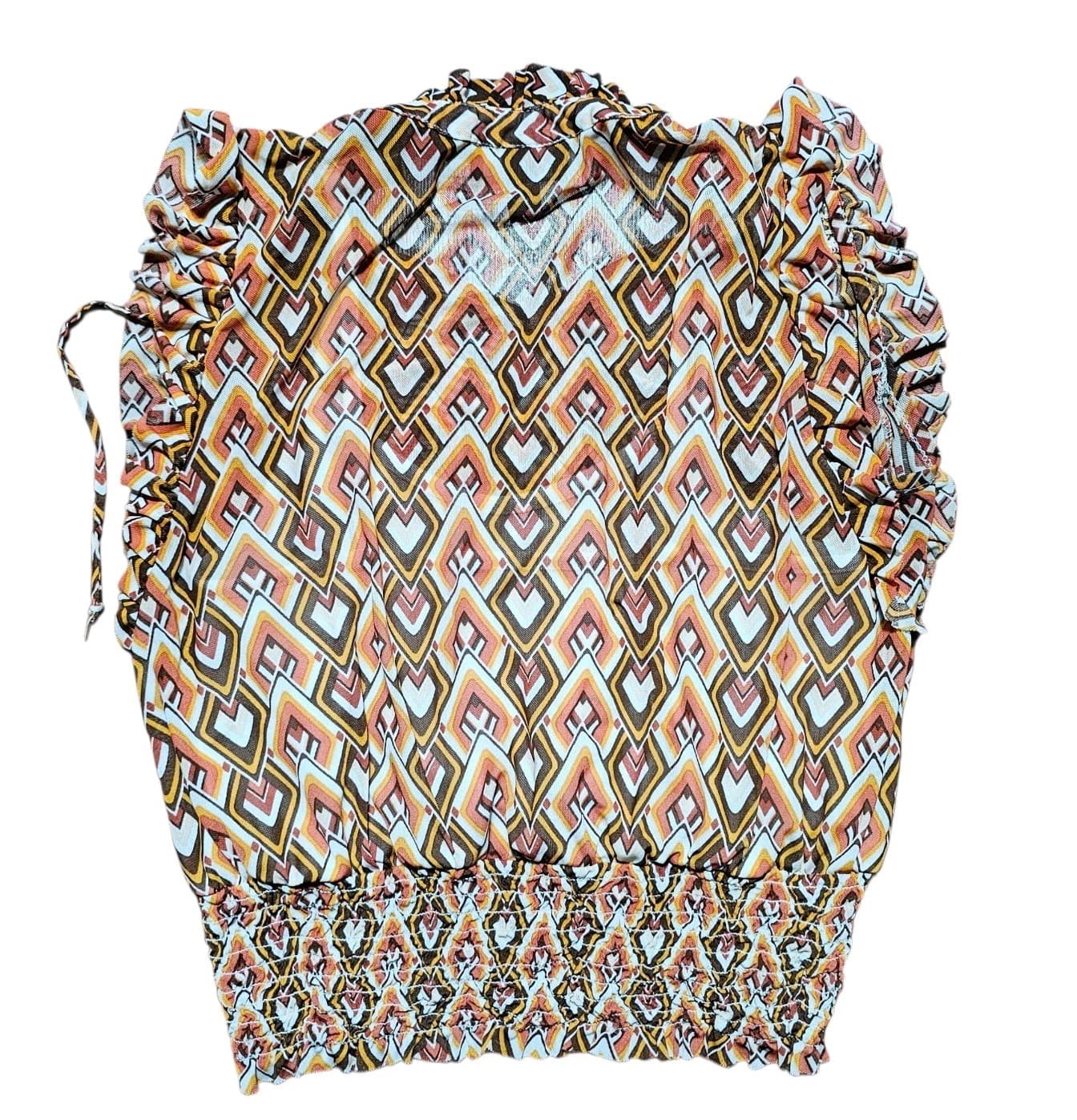 Bcx Womans Geometric Organg Blouse Size M - Thumbnail 4