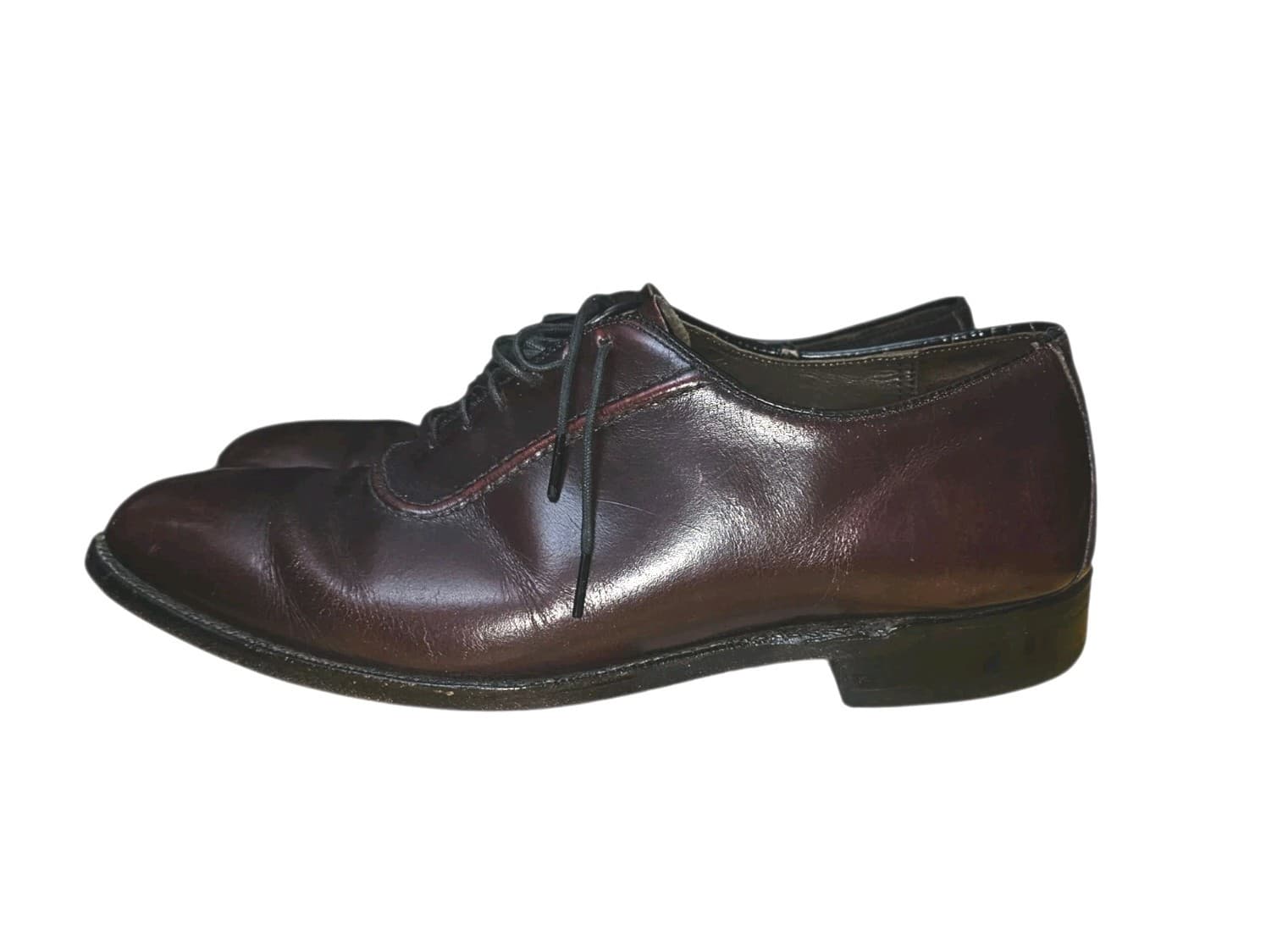 Johnston Murphy Aristocraft Men's Oxford Brown Leather Shoes Size 8.5 - Thumbnail 3