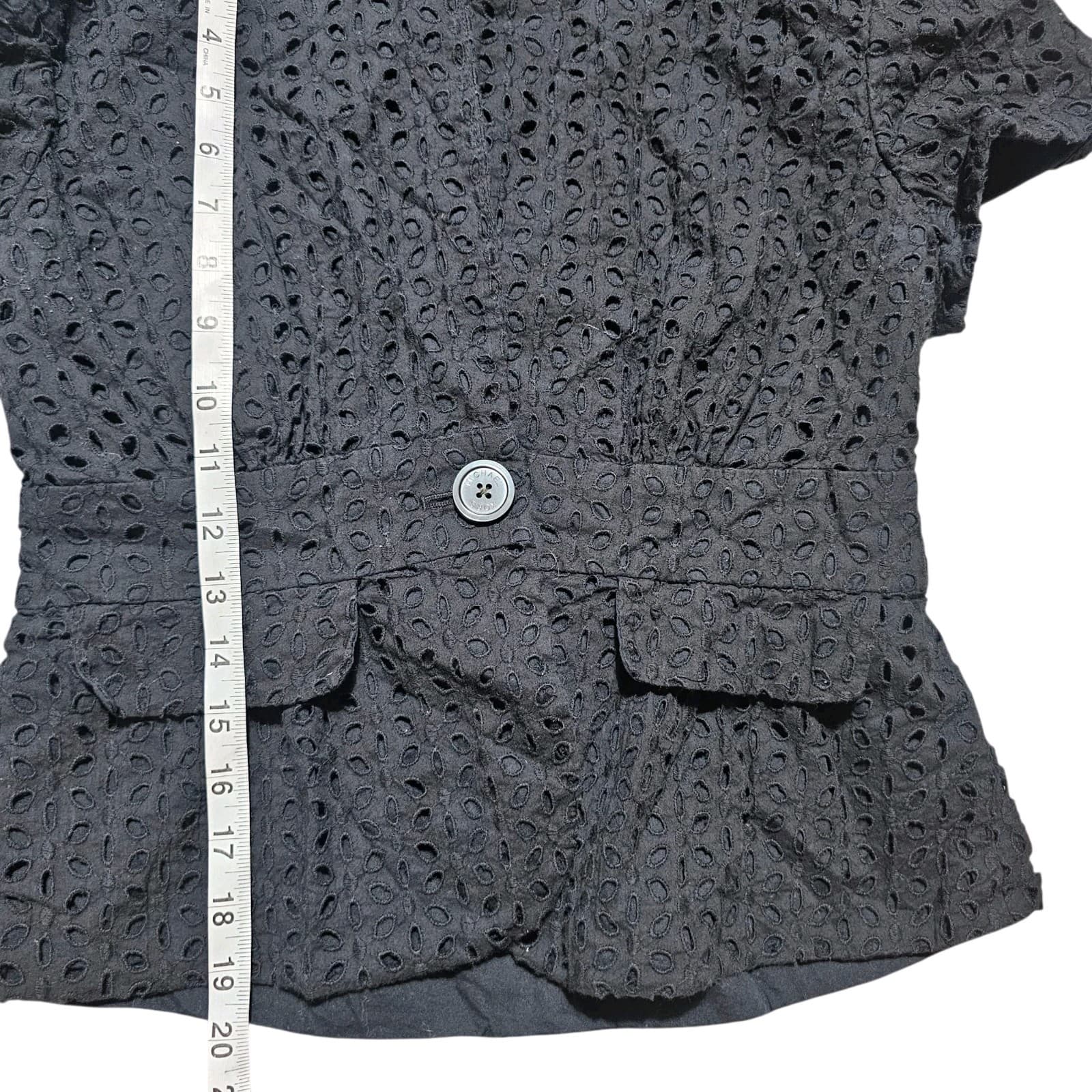 Michael Kors short sleeve eyelet blazer SZ 6 - Thumbnail 6