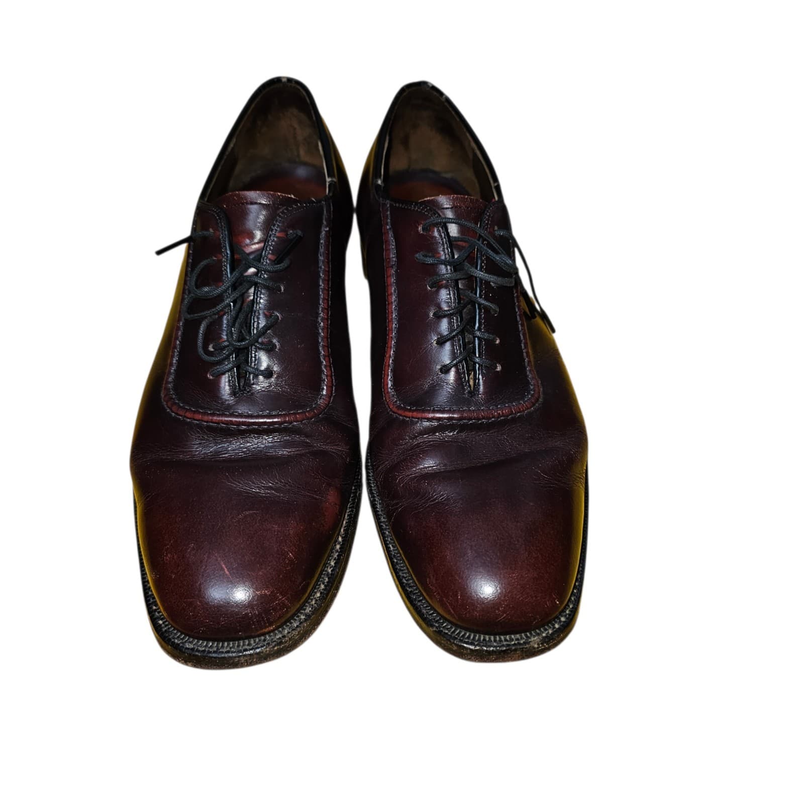 Johnston Murphy Aristocraft Men's Oxford Brown Leather Shoes Size 8.5 - Thumbnail 6