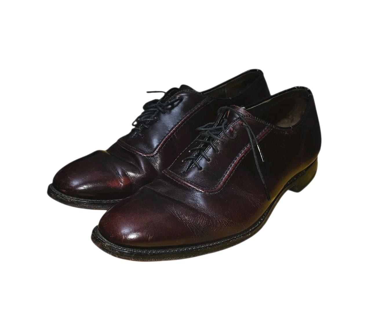 Johnston Murphy Aristocraft Men's Oxford Brown Leather Shoes Size 8.5 - Thumbnail 4