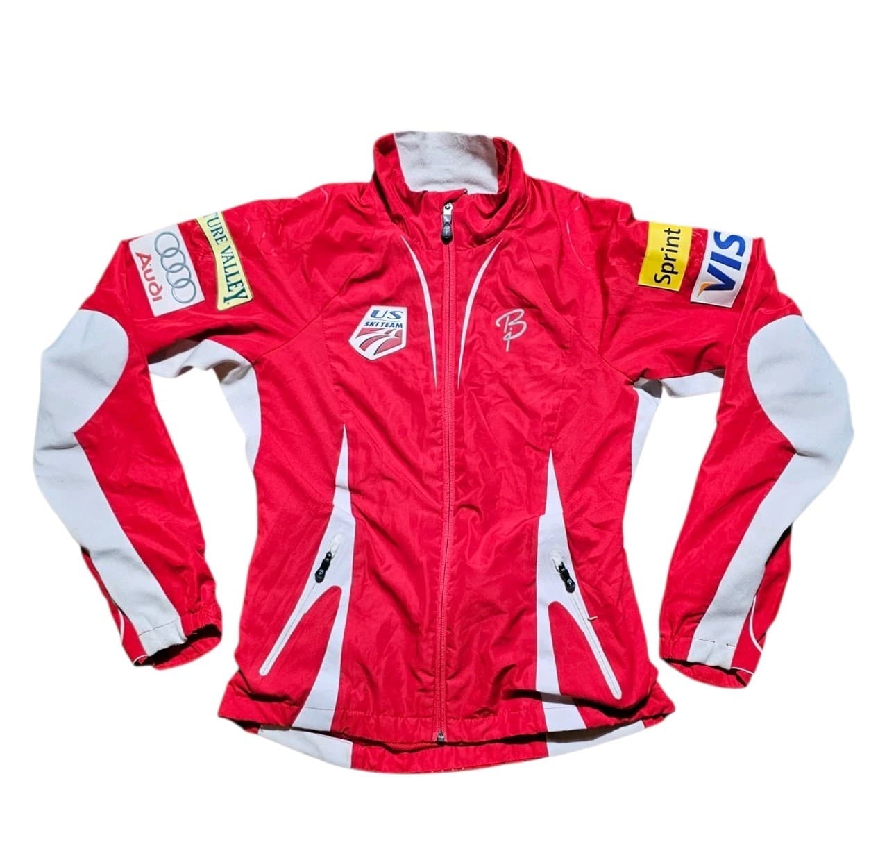 Bjorn Daehlie U.S. Ski Team Training Jacket With Sponsor Patches Woman's Small