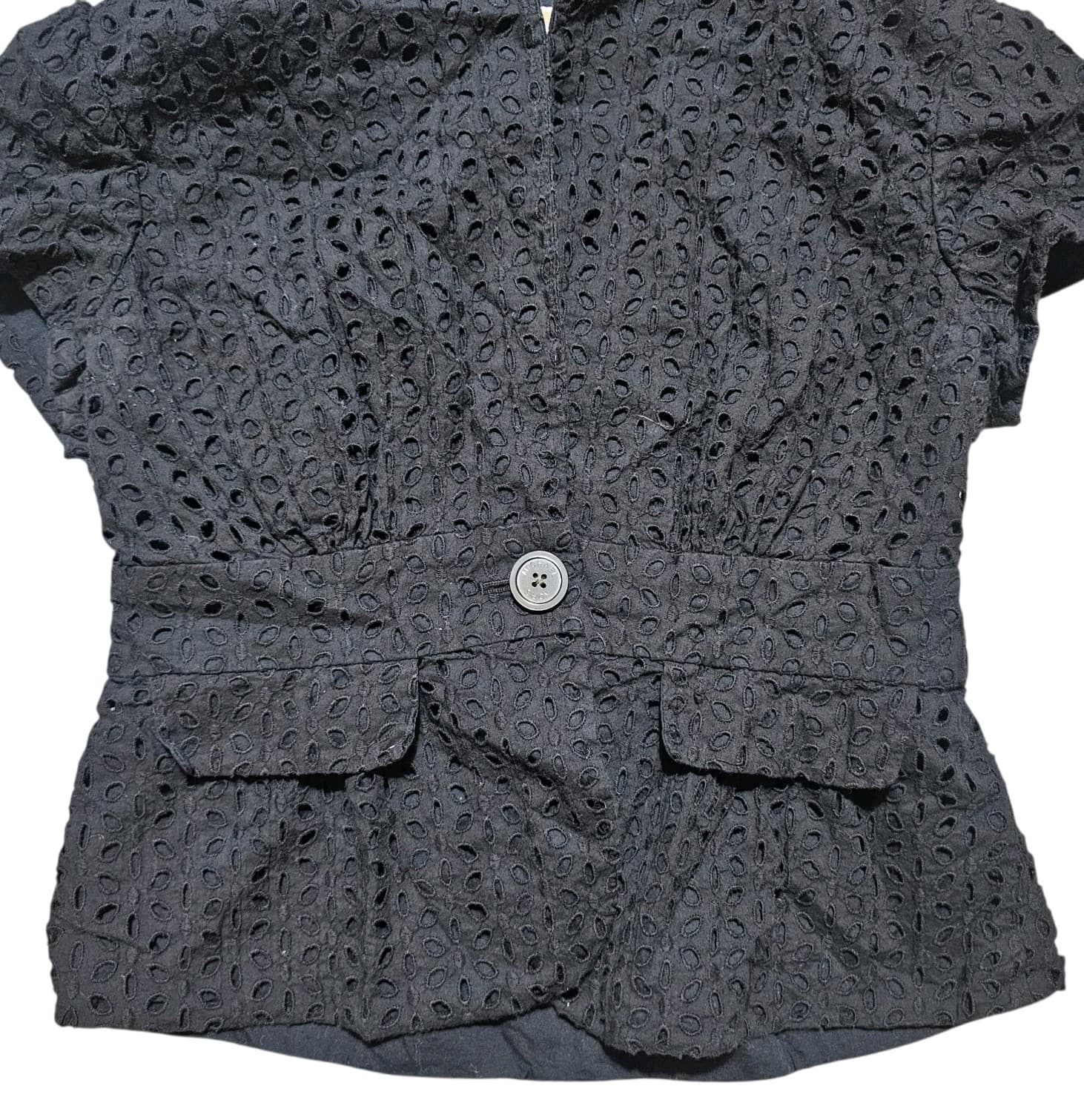 Michael Kors short sleeve eyelet blazer SZ 6 - Thumbnail 3