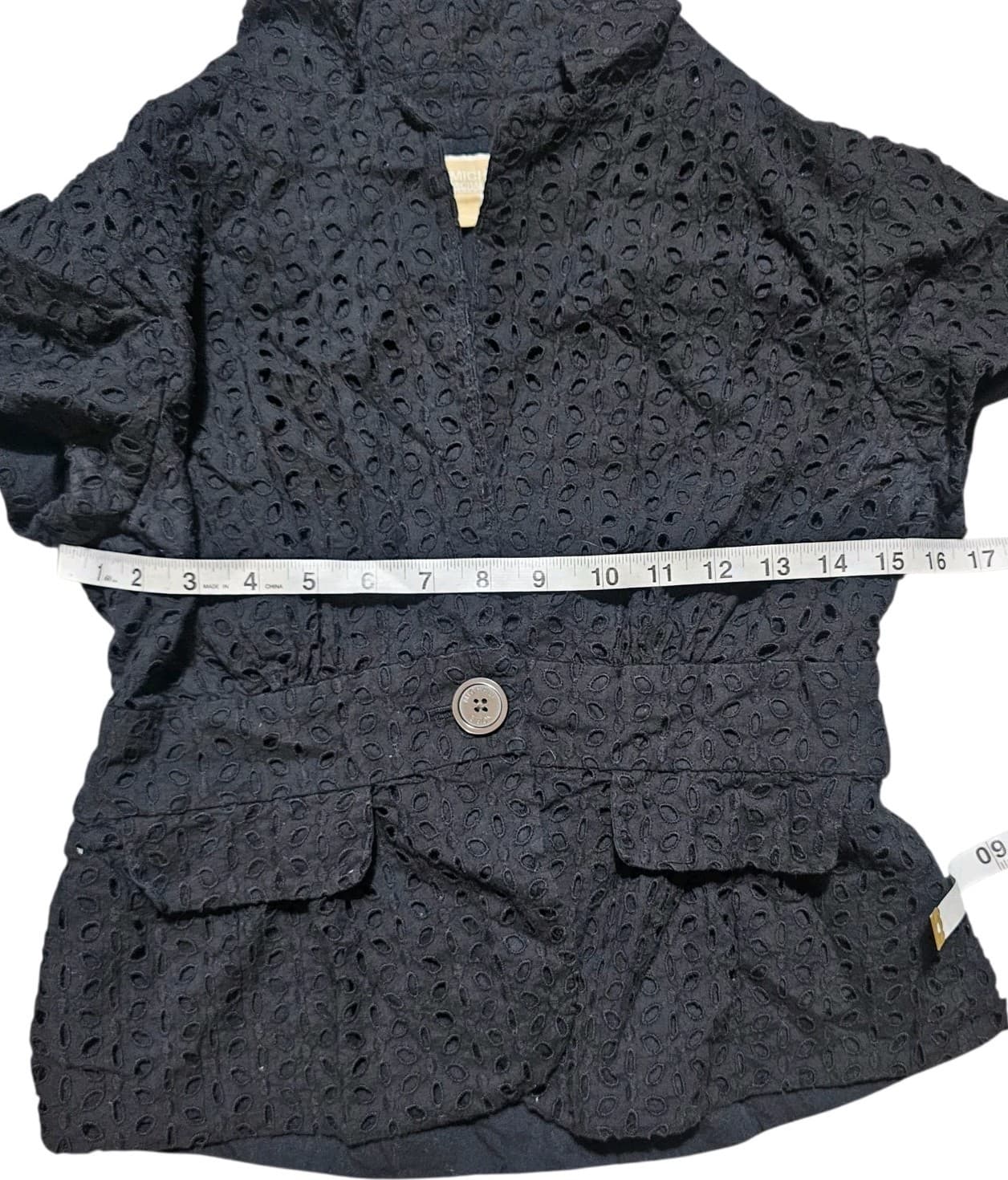 Michael Kors short sleeve eyelet blazer SZ 6 - Thumbnail 5