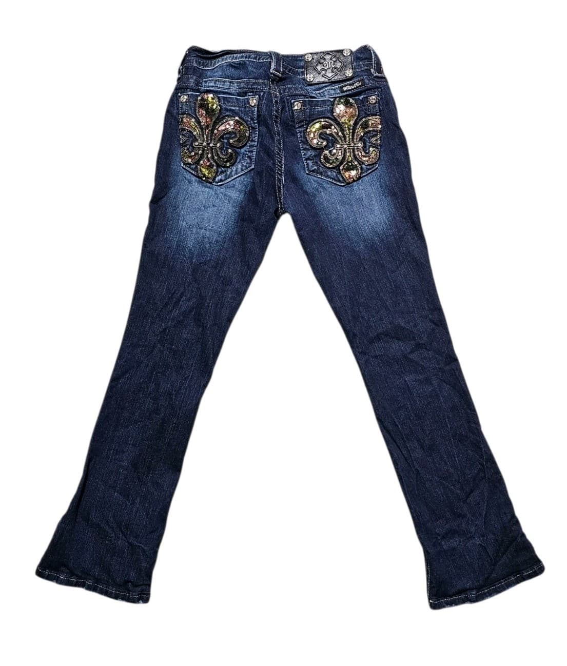 Miss Me Womens Size 27 Signature Rise Bootcut Jeans With Sequins - Thumbnail 2