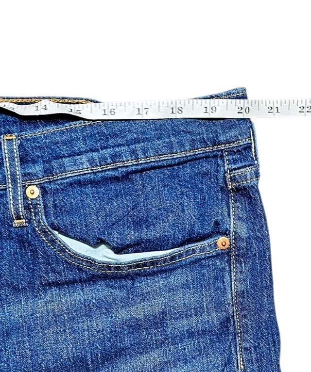 Levis 505 Mens Blue Jeans Sz 40x32 Regular Fit Denim Red Tab - Thumbnail 8