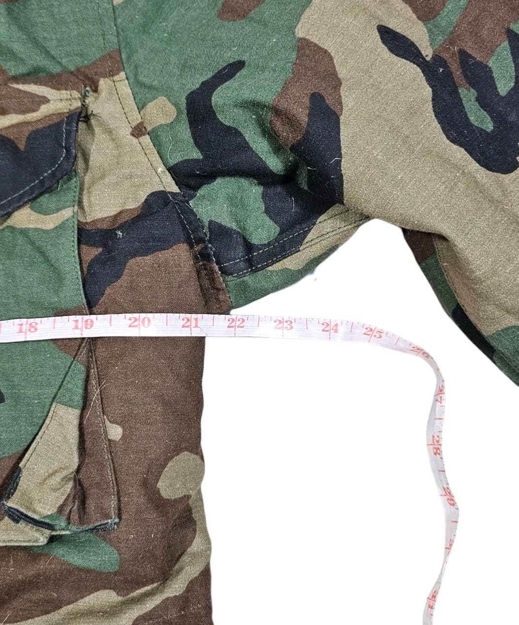 Vintage Woodland Camo Cold Weather Field Coat Small Reg M65 Alpha Industries - Thumbnail 8