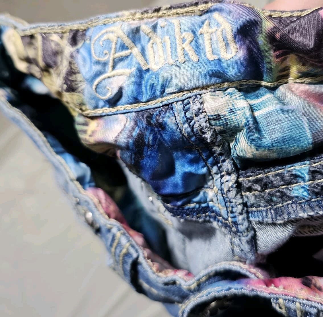 Adiktd Jeans Womens Size 4 Blue Bootcut Y2k Denim Medium Wash Hemmed Inseam 28" - Thumbnail 10