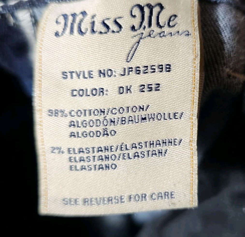 Miss Me Womens Size 27 Signature Rise Bootcut Jeans With Sequins - Thumbnail 12