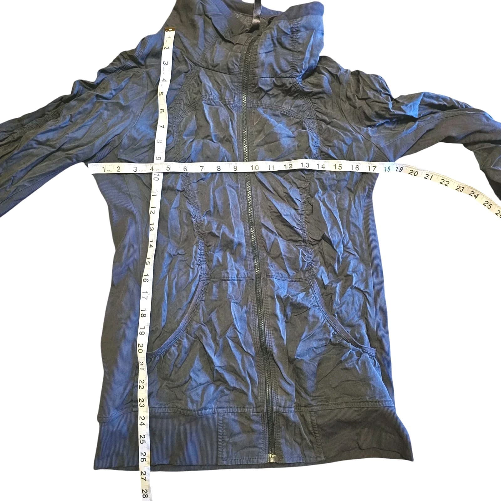 ​Lululemon Dance Studio Jacket III Gray Size 8 Swift Reversible Full Zip Pocket - Thumbnail 15