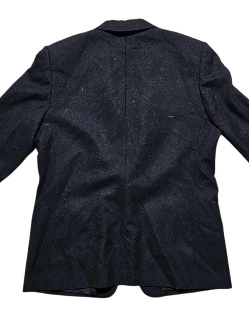 Vintage Pendleton 100% Pure Virgin Wool Black Blazer Sport Coat Jacket Mens 42R - Thumbnail 8