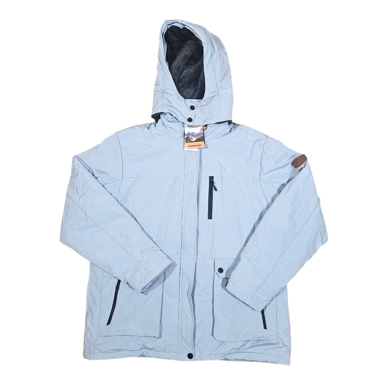 Moerdeng Womens Waterproof Ski Snow Winter Hooded Jacket Blue Size Xl