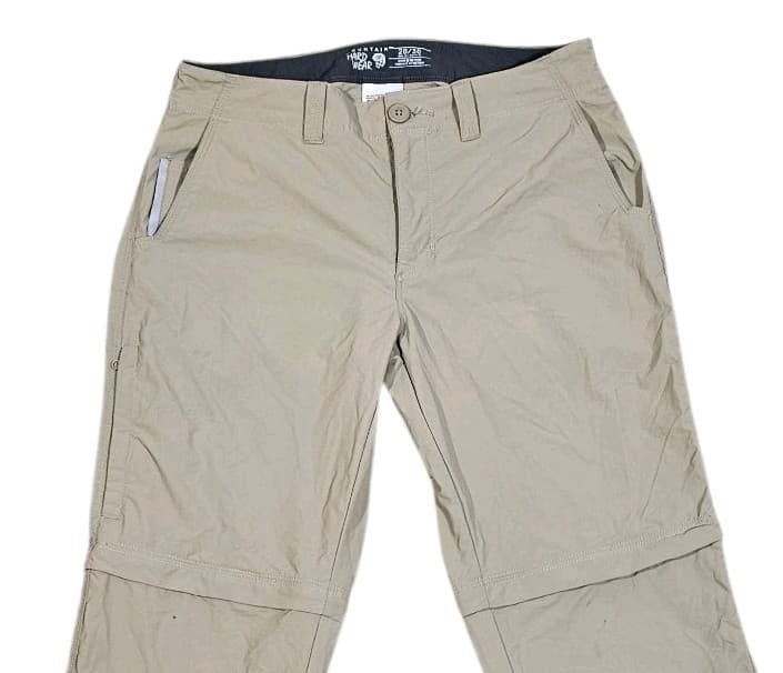 Mountain Hardwear Hiking Pants Convertible Zip Shorts Tan Outdoors Mens 28/32 - Thumbnail 3