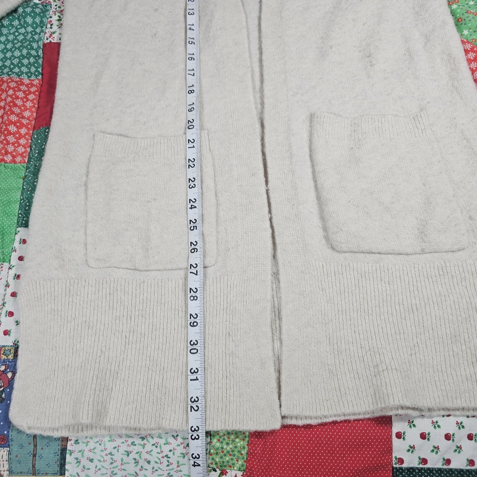 Madewell Womens Long Cardigan Small Merino Wool Alpaca Casual Open Pockets - Thumbnail 8