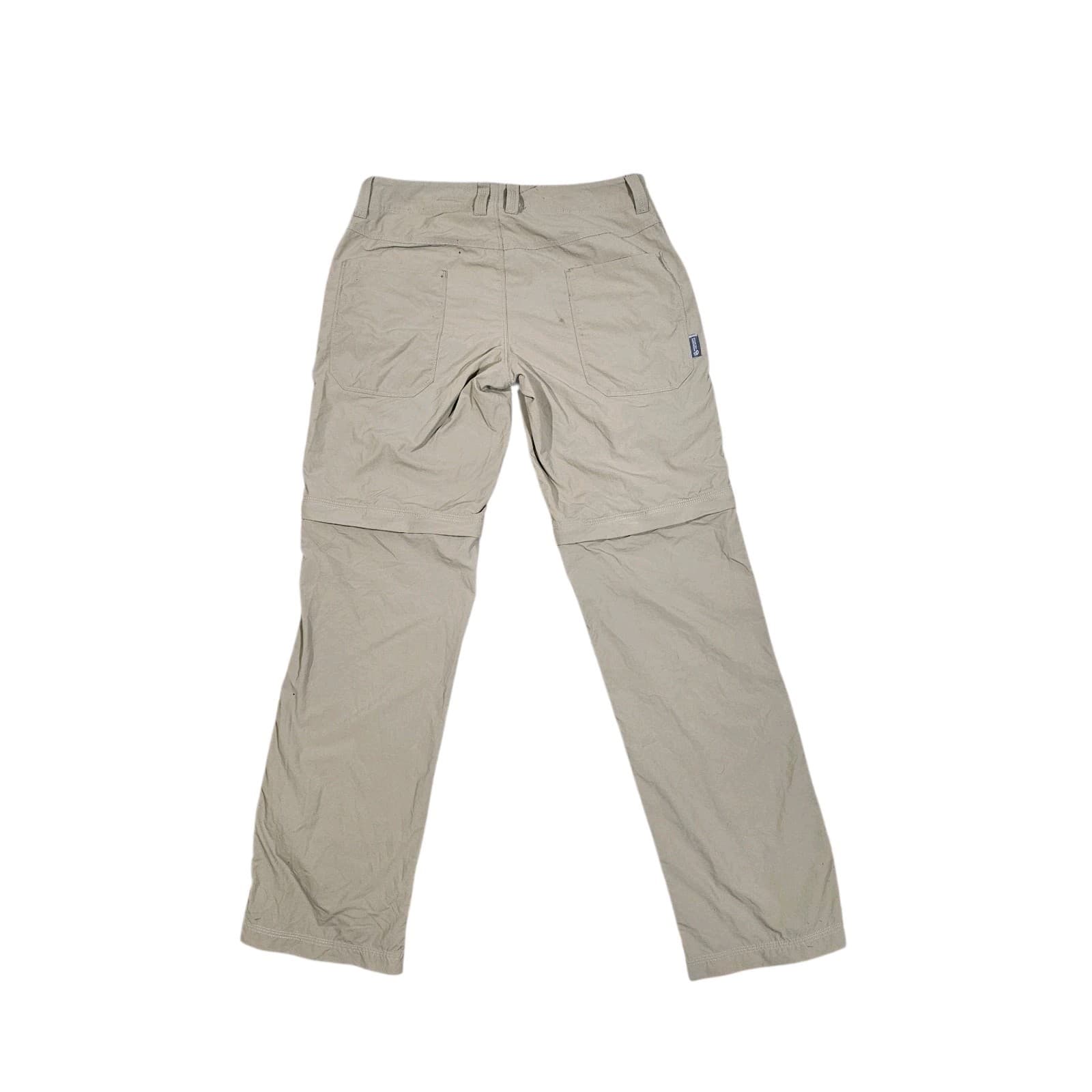 Mountain Hardwear Hiking Pants Convertible Zip Shorts Tan Outdoors Mens 28/32