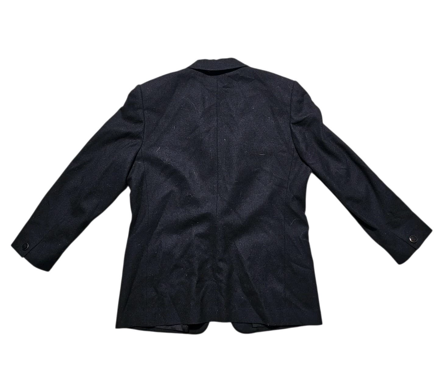 Vintage Pendleton 100% Pure Virgin Wool Black Blazer Sport Coat Jacket Mens 42R - Thumbnail 7