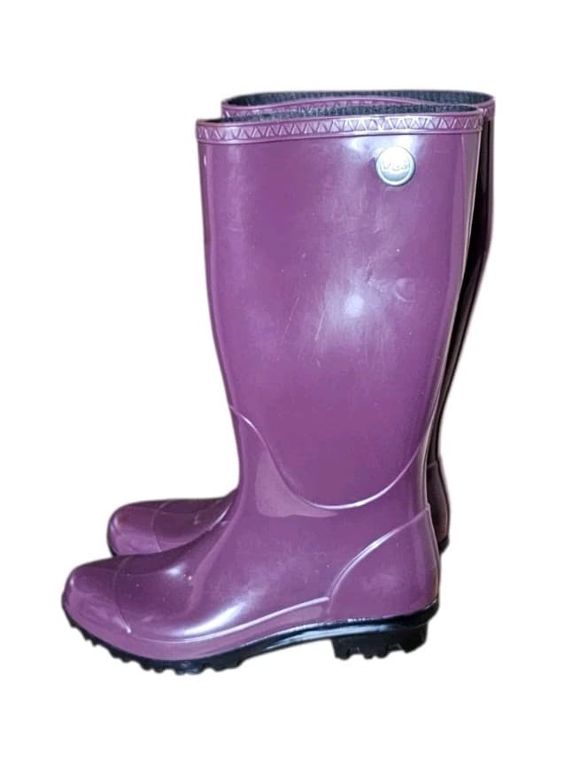 Ugg Shaye Rain Boots Purple Womans Size 7 - Thumbnail 2
