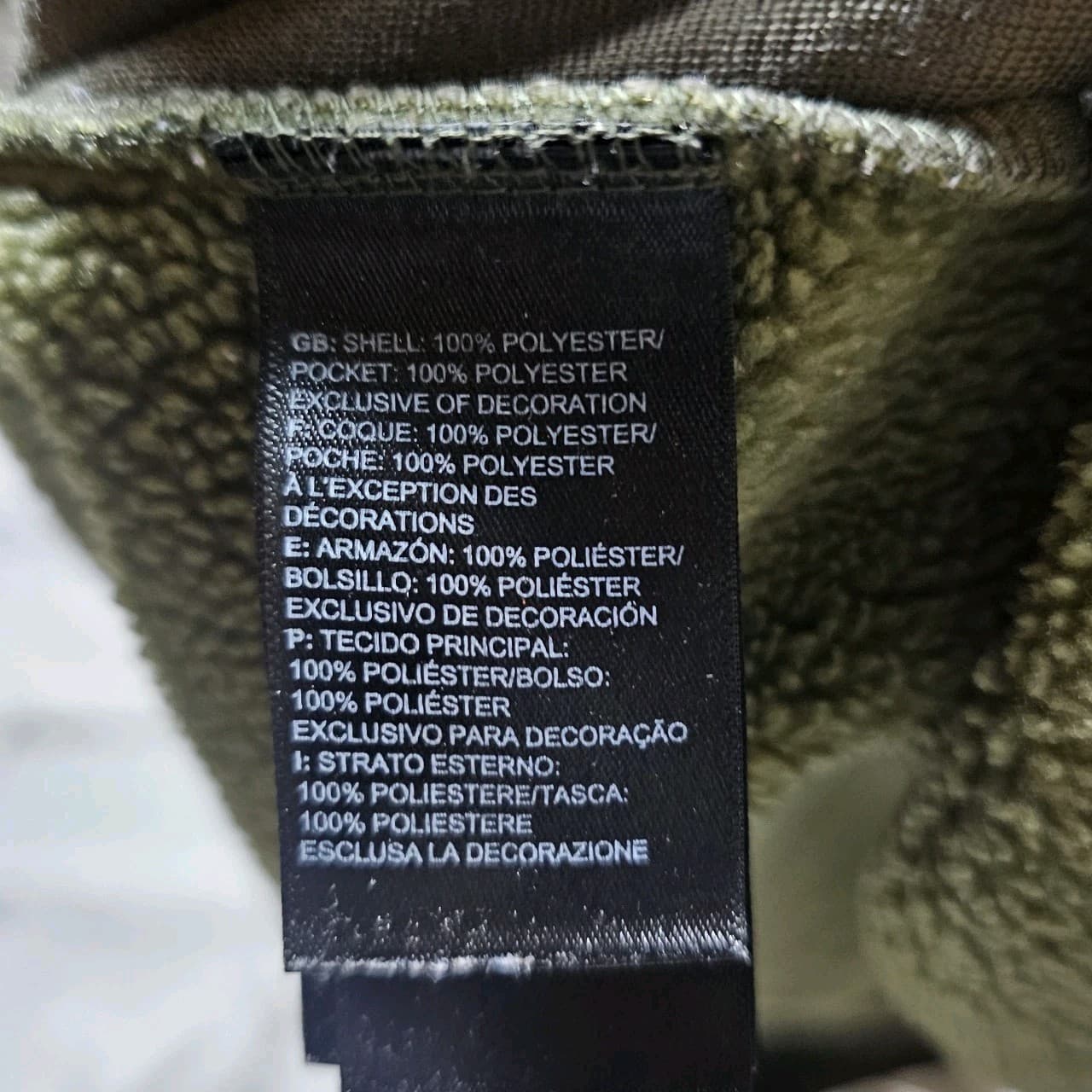 The North Face Boy's Large Forrest Mixed Media Jacket Burnt Olive Stowaway Hood - Thumbnail 12