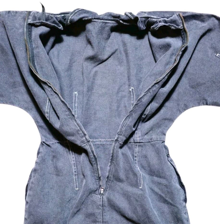 Topshop Boutique Dome Denim Dress Charcoal Black Woman Size 4(Missing the Belt) - Thumbnail 5