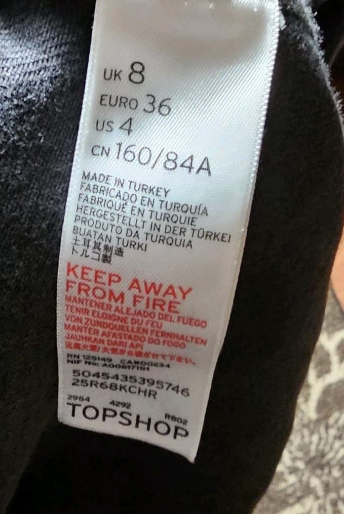 Topshop Boutique Dome Denim Dress Charcoal Black Woman Size 4(Missing the Belt) - Thumbnail 13