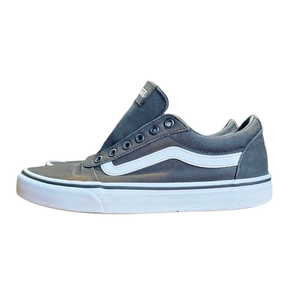 Vans Old School Black/White Skateboarding Shoes Women's Size 8.5 - Thumbnail 2