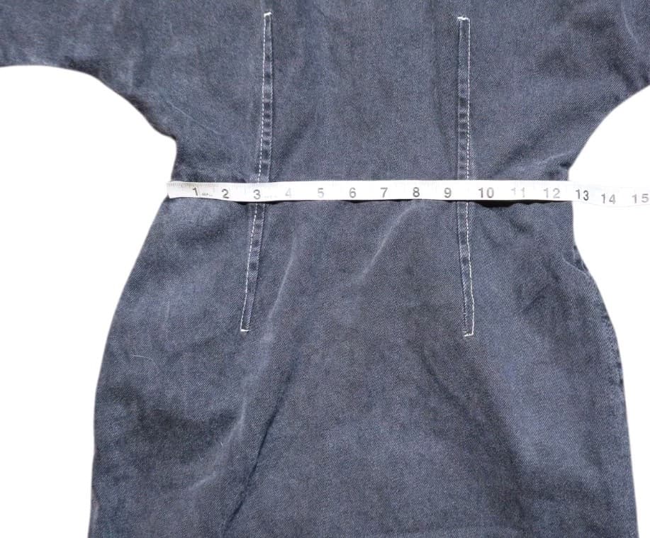Topshop Boutique Dome Denim Dress Charcoal Black Woman Size 4(Missing the Belt) - Thumbnail 8