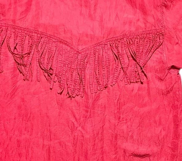 Fiji Sport Silk Western Button Down Sz Large Women's Red - Thumbnail 7