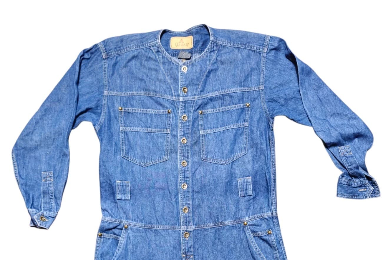 LizWear By Liz Claiborne Vintage Denim Jumpsuit Woman's Size Small - Thumbnail 3