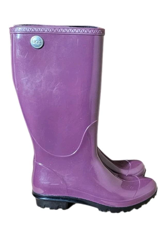 Ugg Shaye Rain Boots Purple Womans Size 7 - Thumbnail 5
