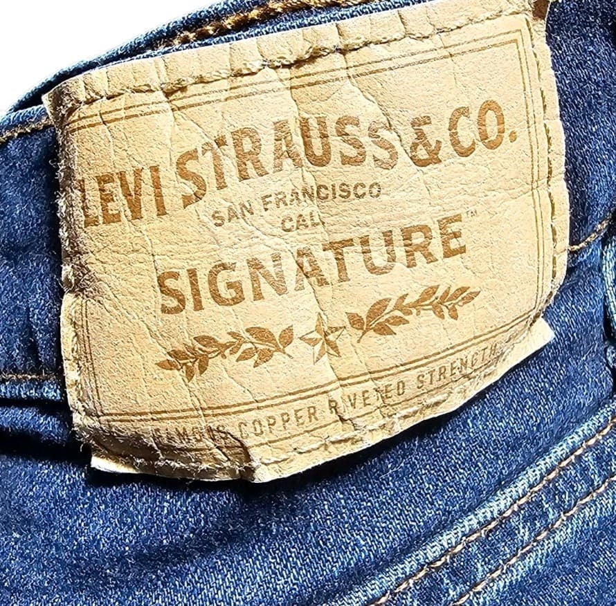 Signature By Levi Strauss Mens Athletic Fit Blue Jeans Size 32x32 - Thumbnail 6
